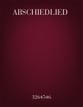 Abschiedslied Two-Part Mixed choral sheet music cover
